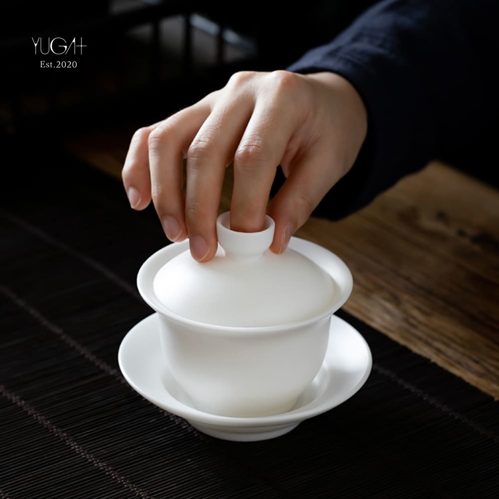 楽天市場】{YUGA+} 徳化窯白磁【蓋碗】 高級茶器 贈答品 : 癒雅膳食