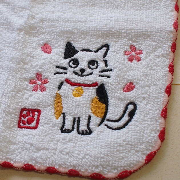 楽天市場】在庫限り 猫柄 抗菌 防臭 お守り はんかち 開運 円満 感謝