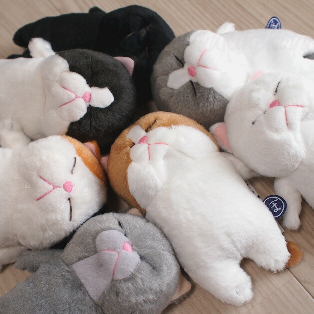 楽天市場】猫のぬいぐるみ ぼうみたいなねこ 棒猫 ちゃぼう くろぼう
