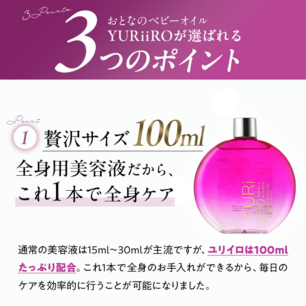 楽天市場】【5のつく日】YURiiRO(ユリイロ) リンクルエッセンス 100ml