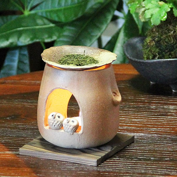 楽天市場】【ポイント10倍】茶香炉 送料無料 ふくろう茶香炉 信楽焼