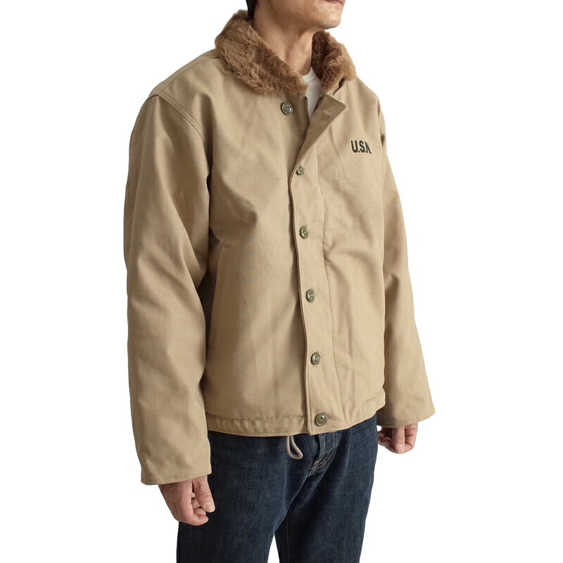 楽天市場】米軍タイプ N-1デッキジャケット 新品 JJ105YN SEABEES