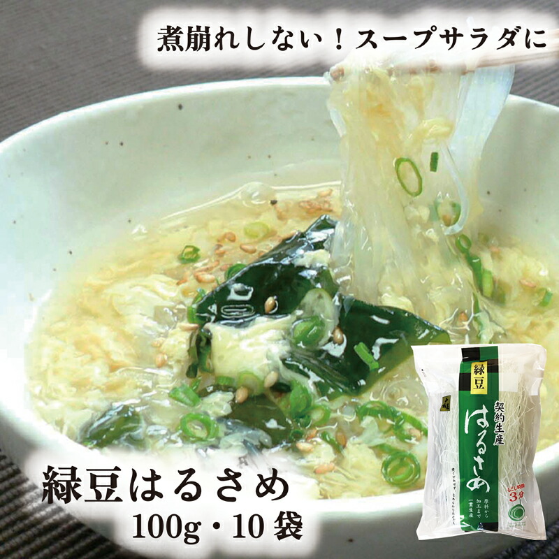 楽天市場】緑豆はるさめ 100g 10袋 送料無料 山城屋 公式 伝統 ケース