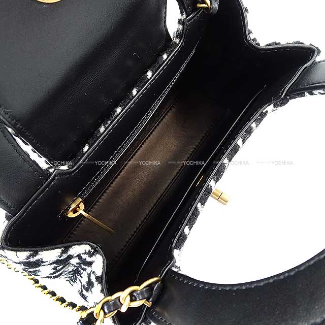 楽天市場】CHANEL シャネル 千鳥格子柄 ミニ ショッピング 黒/白