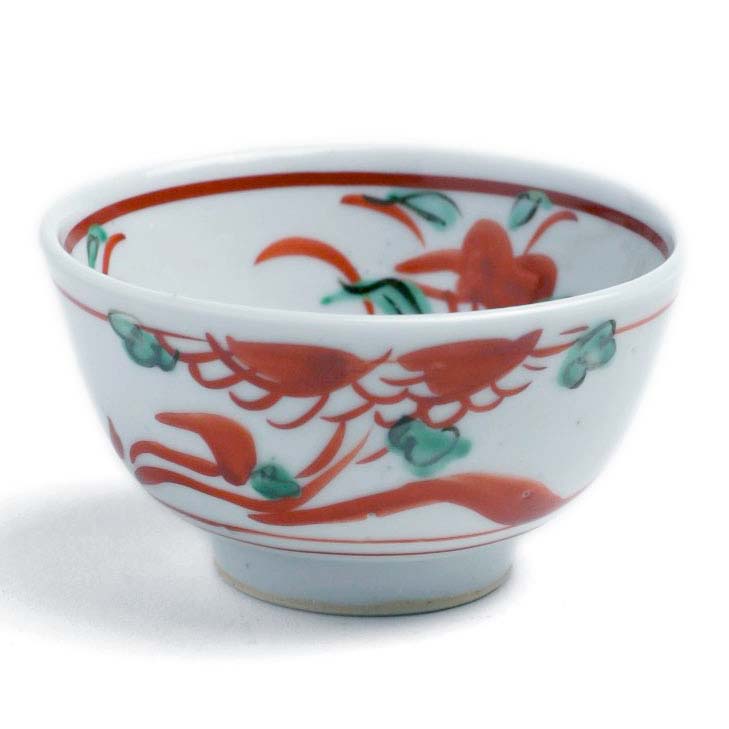楽天市場】九谷焼：呉須赤絵牡丹文茶碗・須田菁華《汲出・9.0cm》 : 和