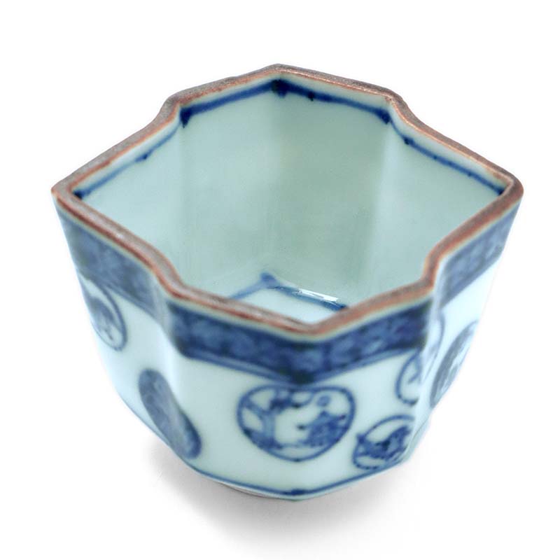 楽天市場】九谷焼：祥瑞松皮菱酒盃・須田菁華《ぐい呑》 : 和食器の