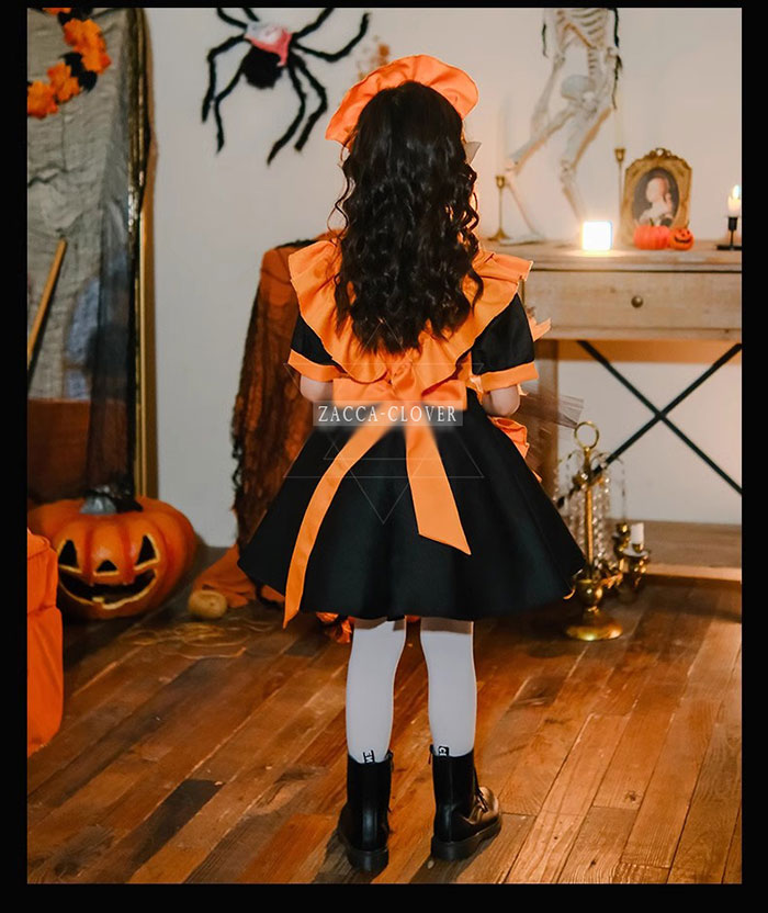 楽天市場】ハロウィン コスプレ 子供 ウェイトレス かぼちゃ 仮装 衣装