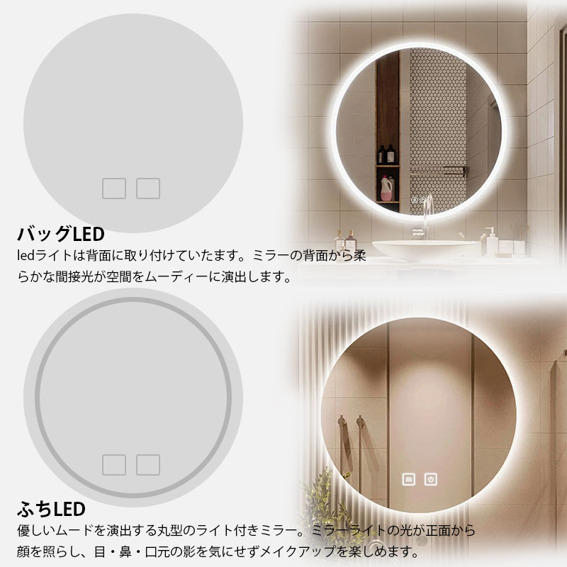 楽天市場】【特価9990円→6392円】女優ミラー鏡 壁掛けミラー 鏡 LED
