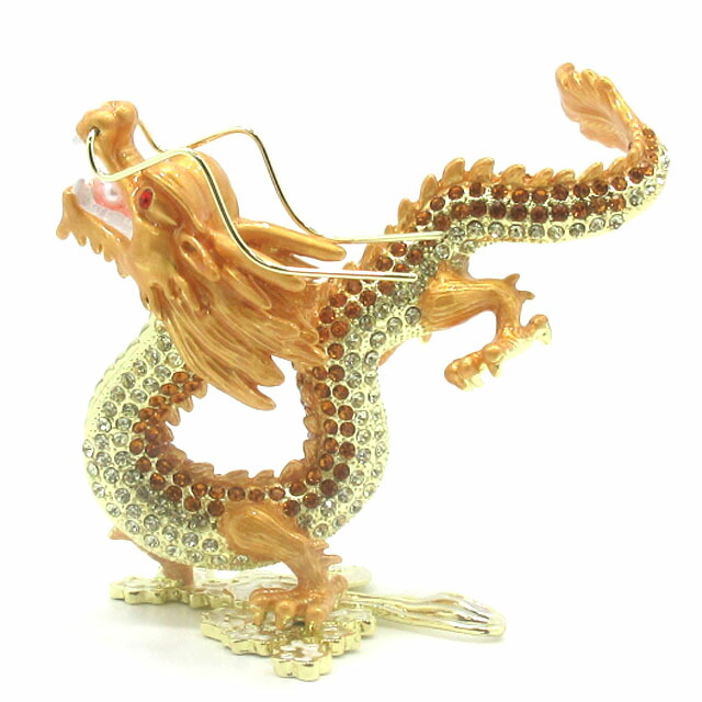 楽天市場】龍の置物 風水 金龍 黄龍 置物 最大長さ約13cm 金龍の