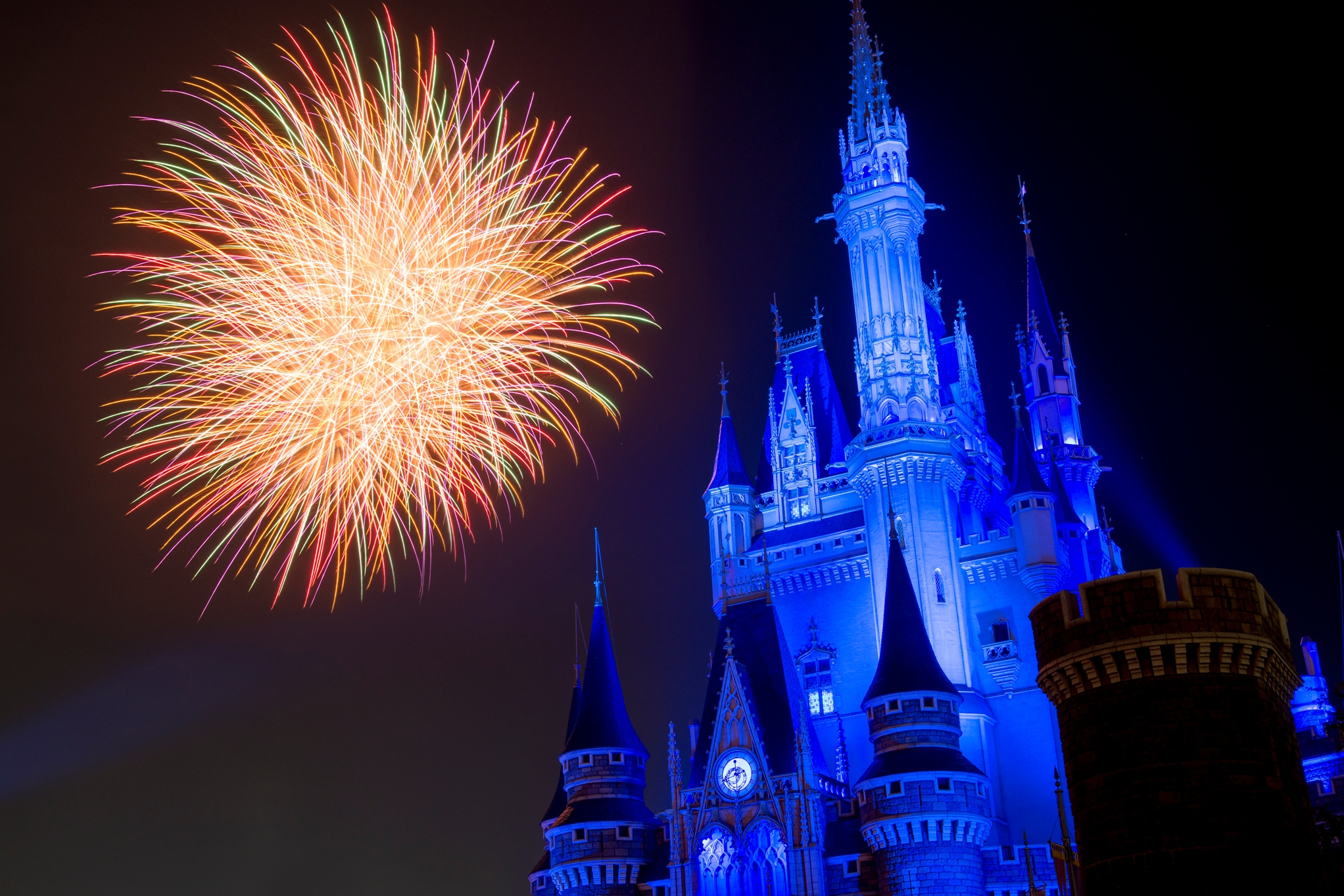 東京ディズニーリゾートの花火「ディズニー・ライト・ザ・ナイト」12月