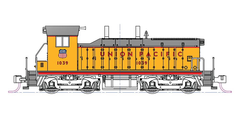 176-4379 (N)EMD NW2 Union Pacific #1032 - Train Trax