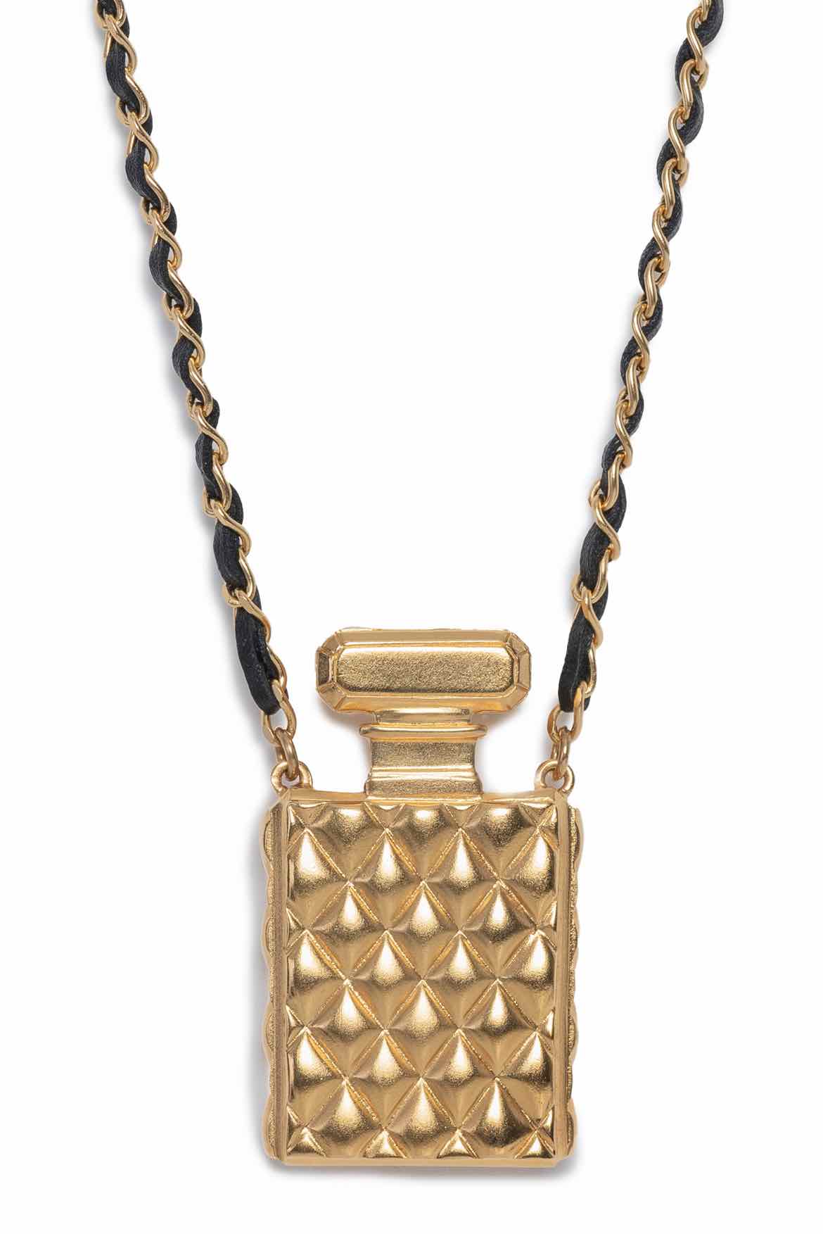 Chanel 2020 CC Perfume Bottle Pendant Necklace - Luxury Used