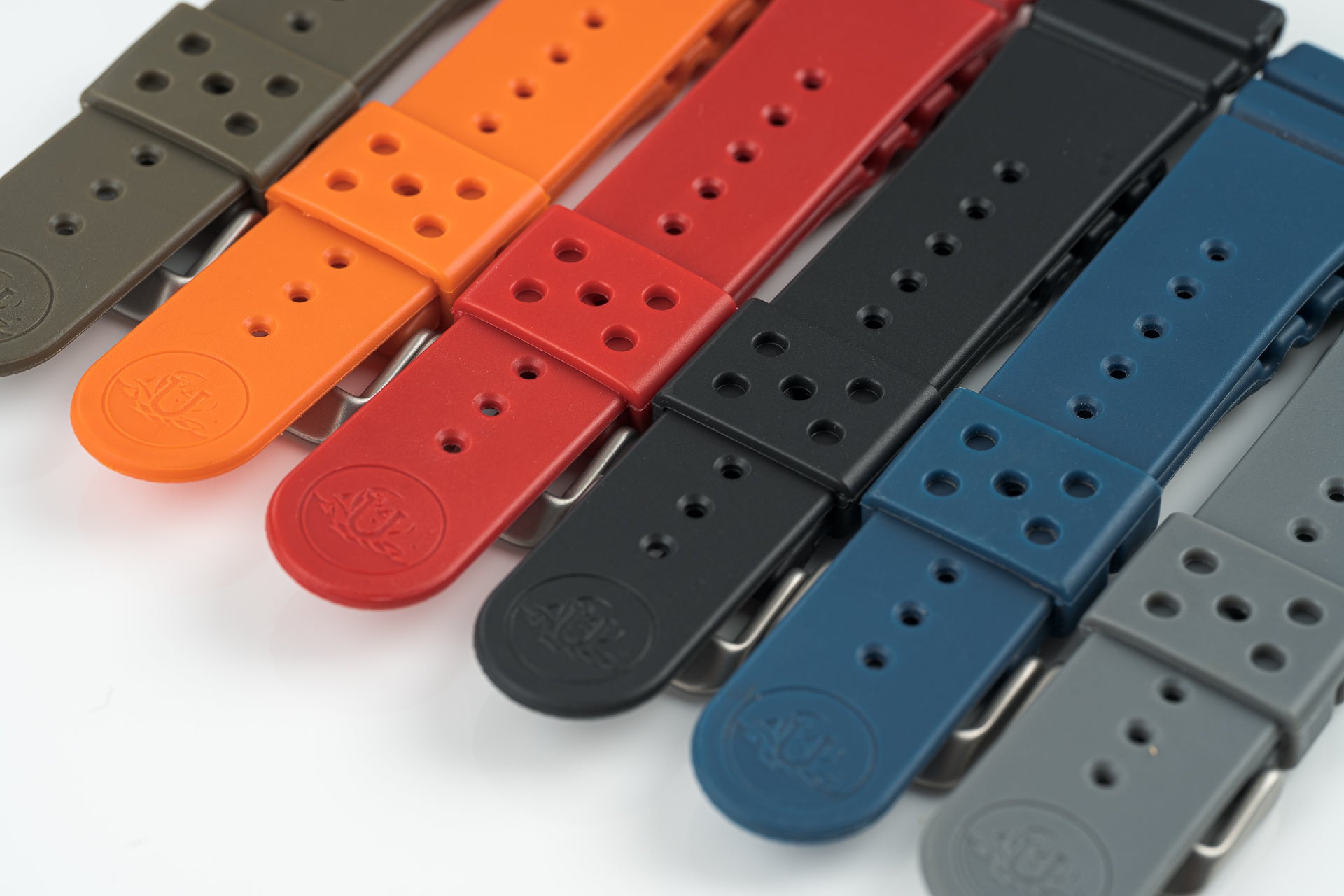 OD Green - The Classic GL-831 Rubber Diver Strap (19/20/21/22mm