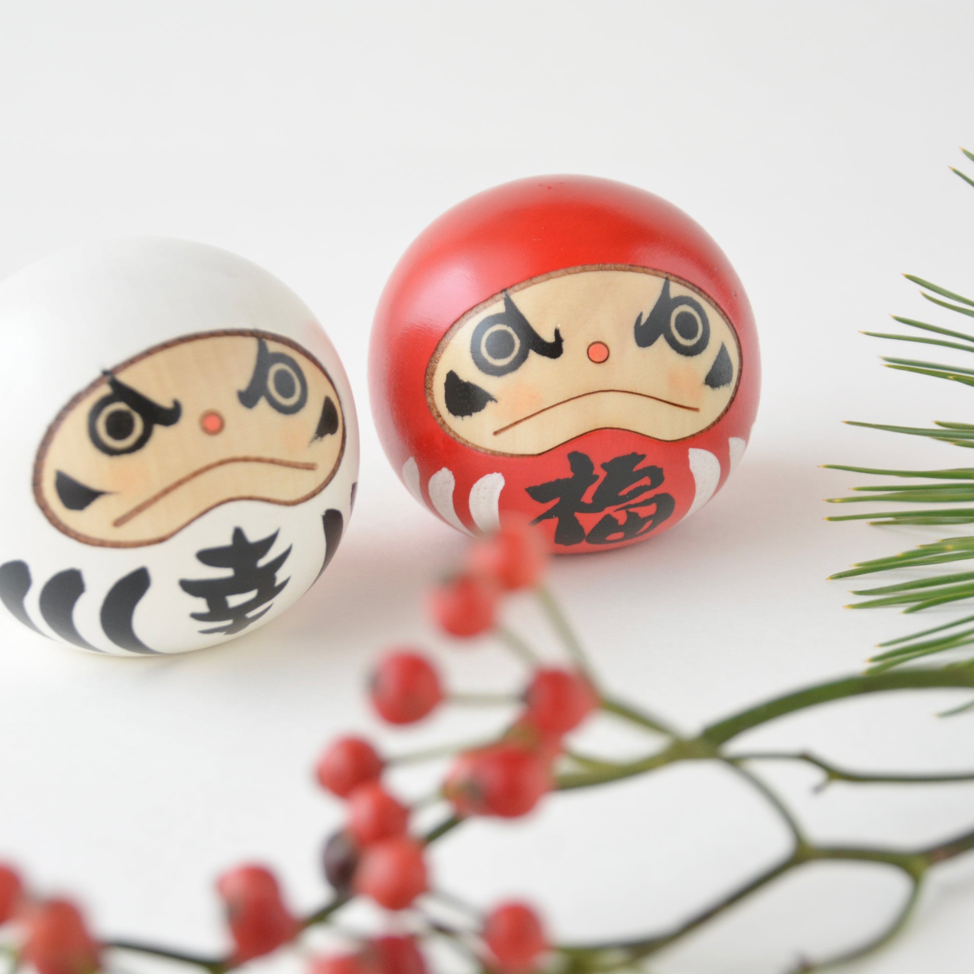 幸福だるま 白｜卯三郎こけし公式オンラインストア