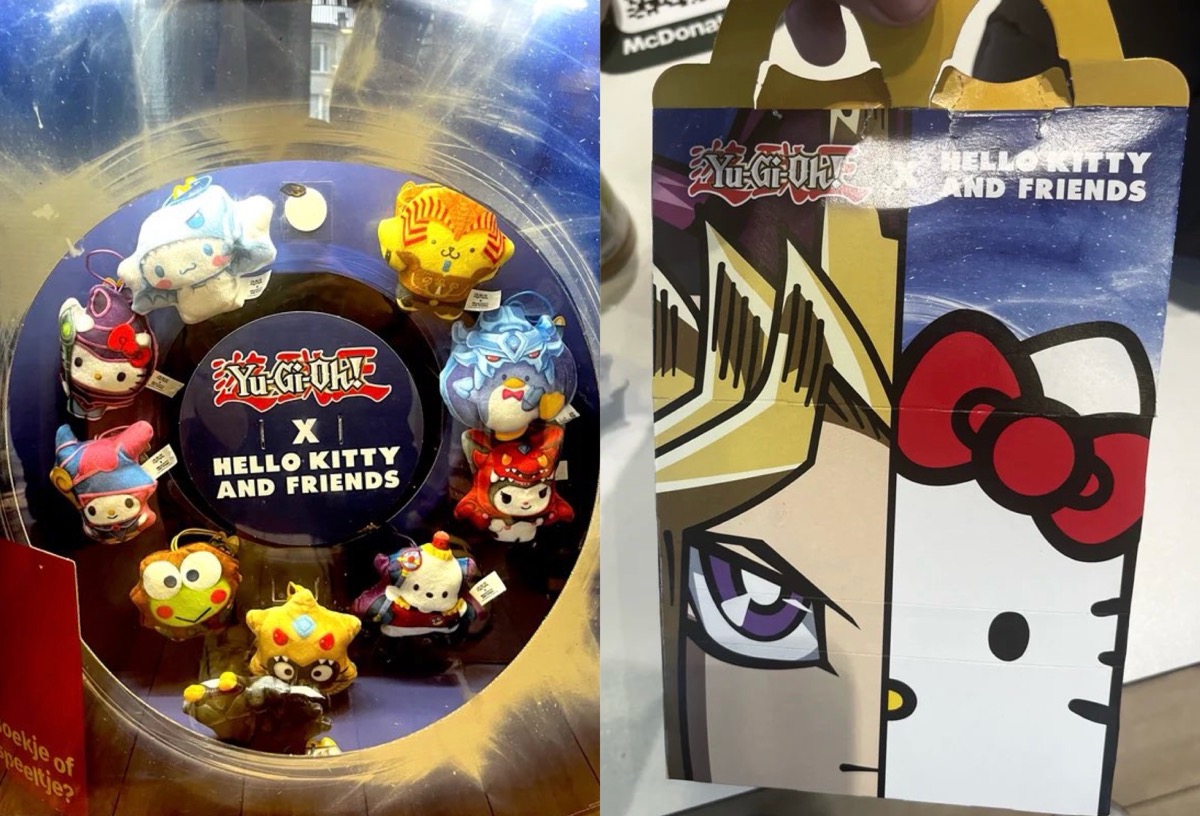 海外McDonaldが遊戯王 x Hello Kitty & Friendsとのコラボハッピー