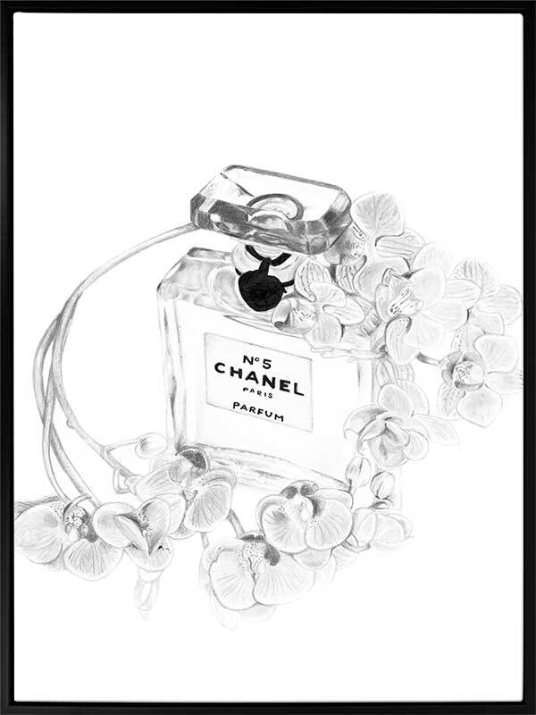 Chanel Bottle - Buy Fashion Themed Canvas Art by Patricia Mendes
