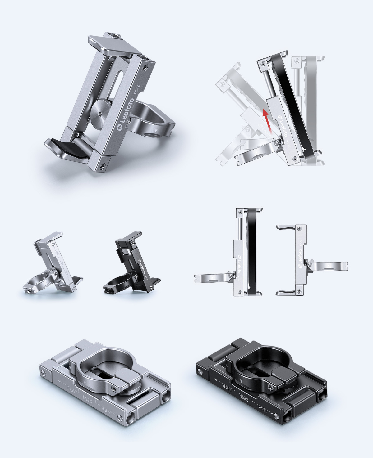 PC-60/PC-60(S) スマートフォン用ホルダーLeofoto | 株式会社ワイド
