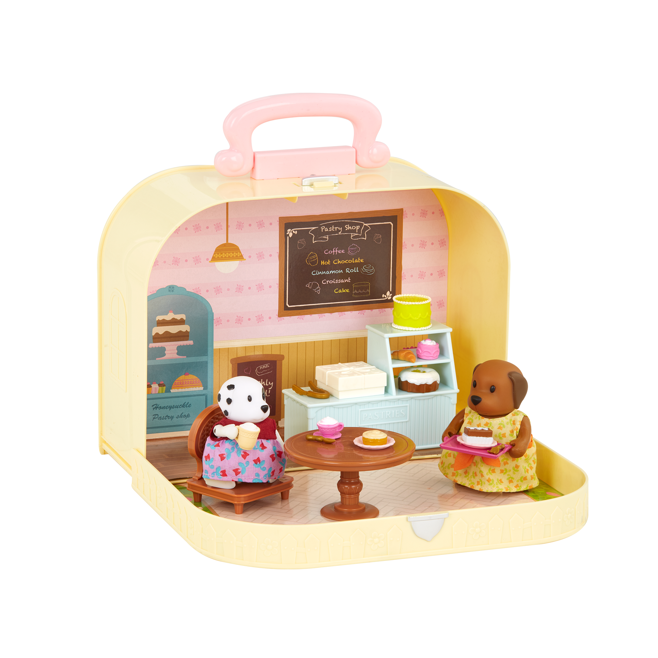Deluxe Travel Suitcase Playset | Carry Case with Figurines | Li'l