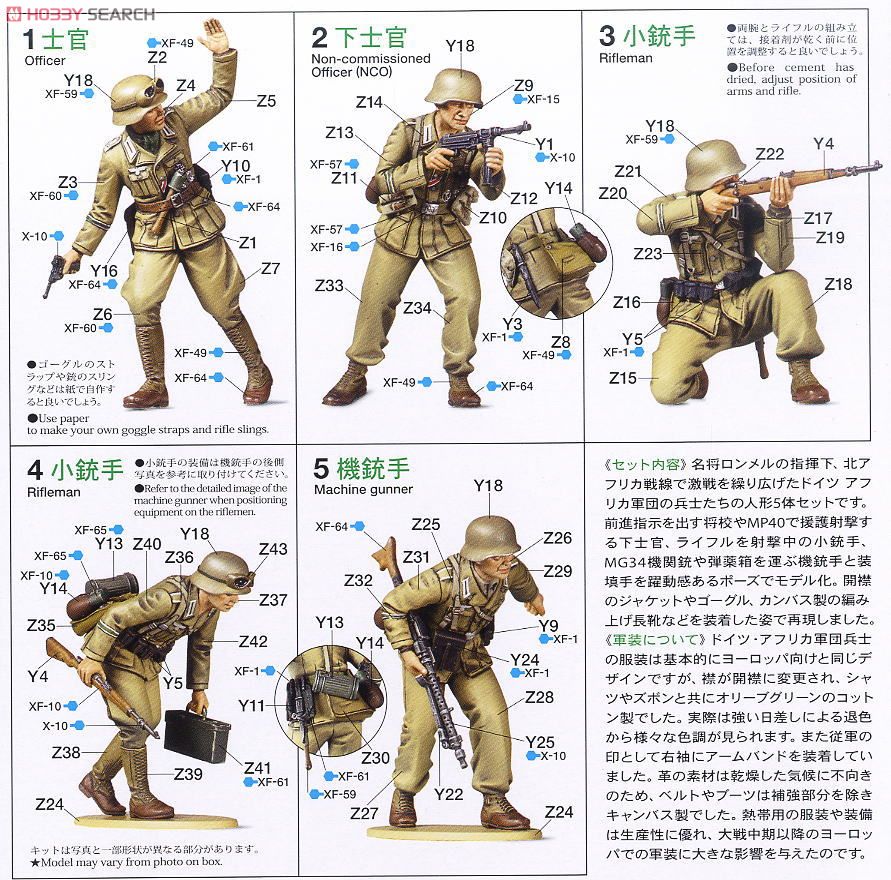 ドイツ アフリカ軍団 歩兵セット (プラモデル) - ホビーサーチ