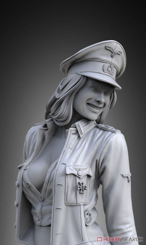ミリタリー・ピンナップガール ドイツ軍将校 (プラモデル) - ホビー