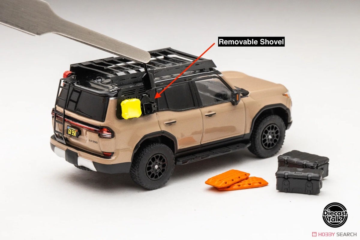 レクサス GX550 オーバートレイル＋ (アクセサリー付き) DiecastTalk