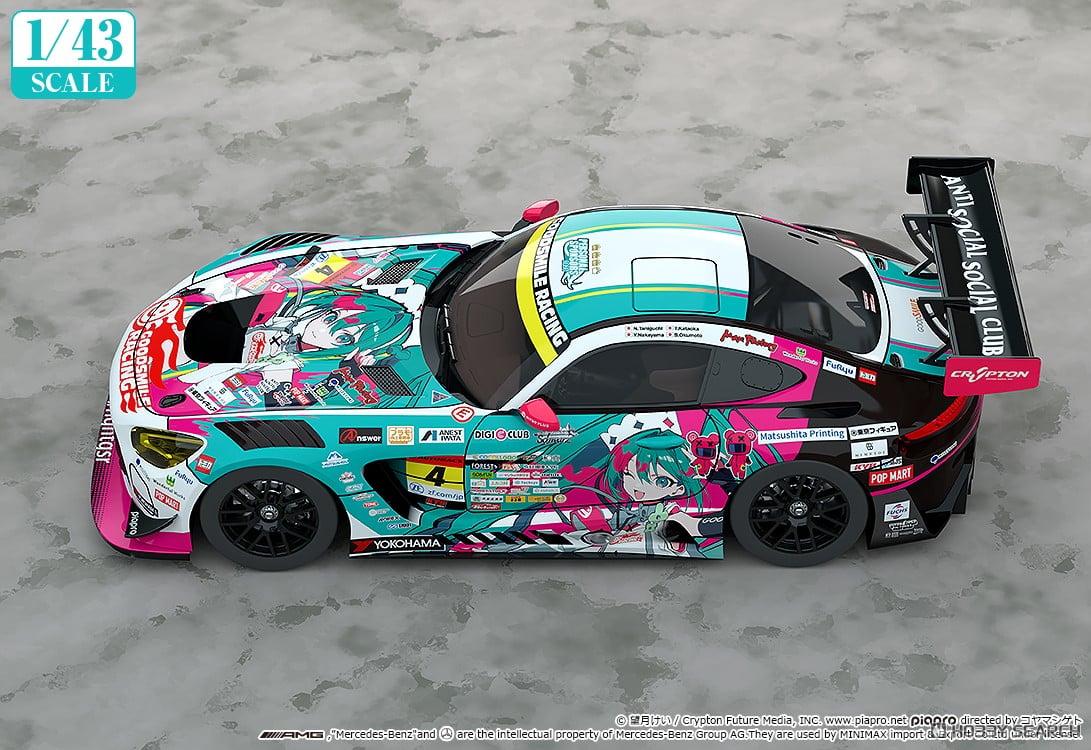 グッドスマイル 初音ミク AMG 2025 開幕戦Ver. (ミニカー) - ホビー