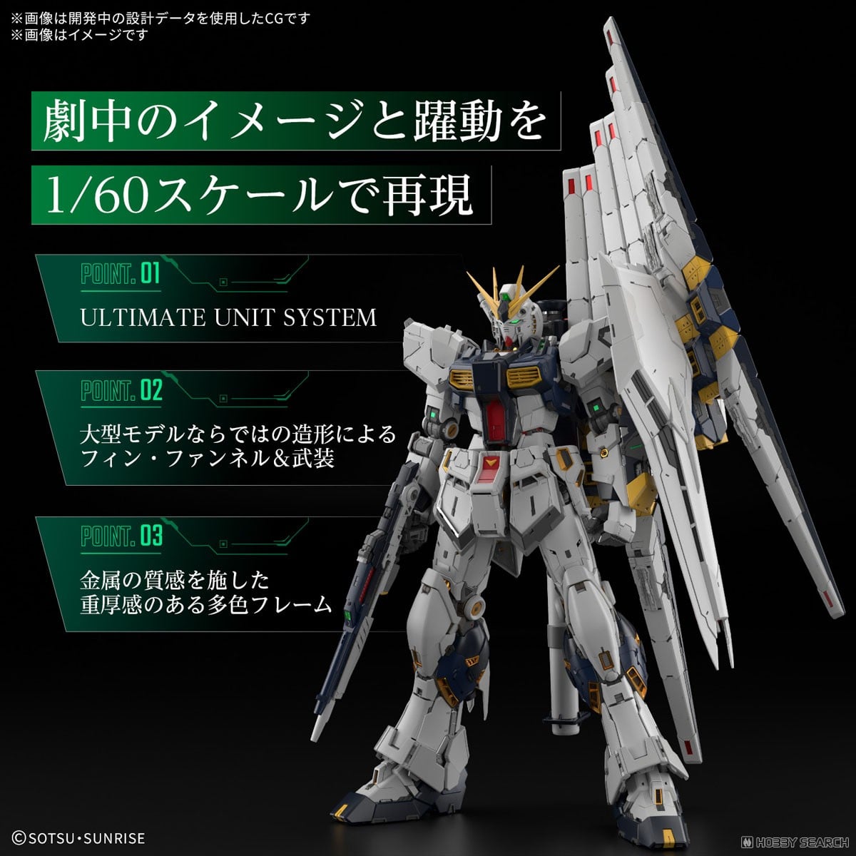 PG UNLEASHED νガンダム (PG) (ガンプラ) - ホビーサーチ ガンプラ他