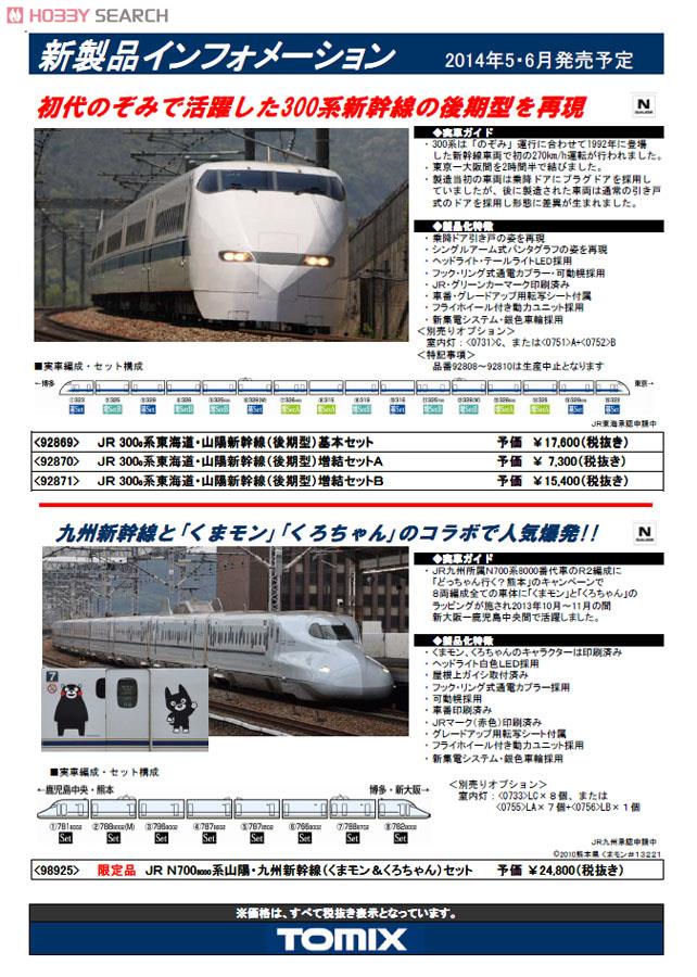 限定品】 JR N700-8000系 山陽・九州新幹線 (くまモン&くろちゃん) (8