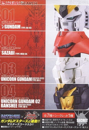 マスコレ ガンダムヘッドコレクション Vol.3 ニュータイプの決意 8個