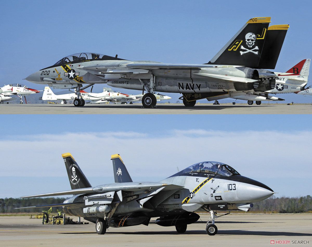 F-14A/B トムキャット `ジョリー ロジャース` (2機セット) (プラモデル