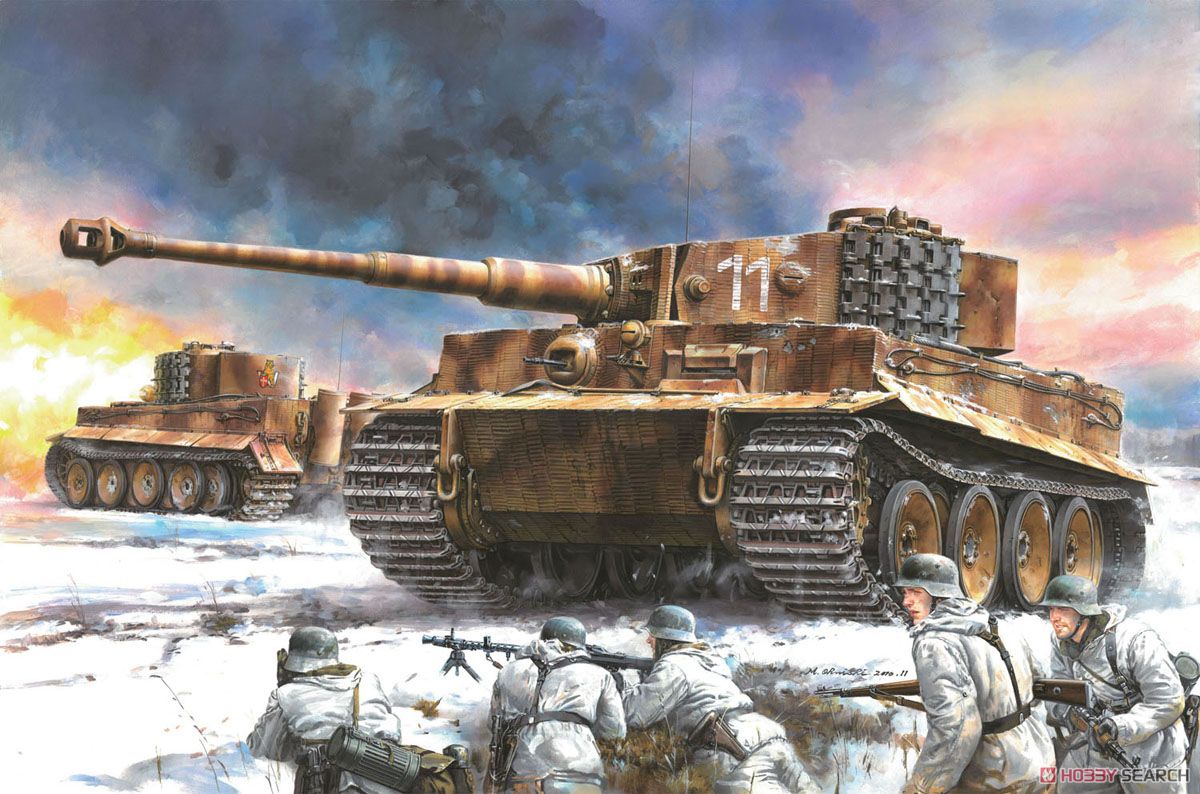 WWII German Tiger I Middle Production s.Pz.Abt.506 Eastern Front