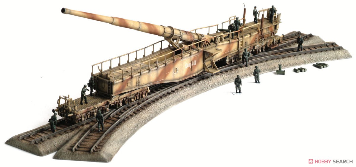 German 28cm K5(E) `Leopold` Railway Gun (Set of 2) (Plastic model