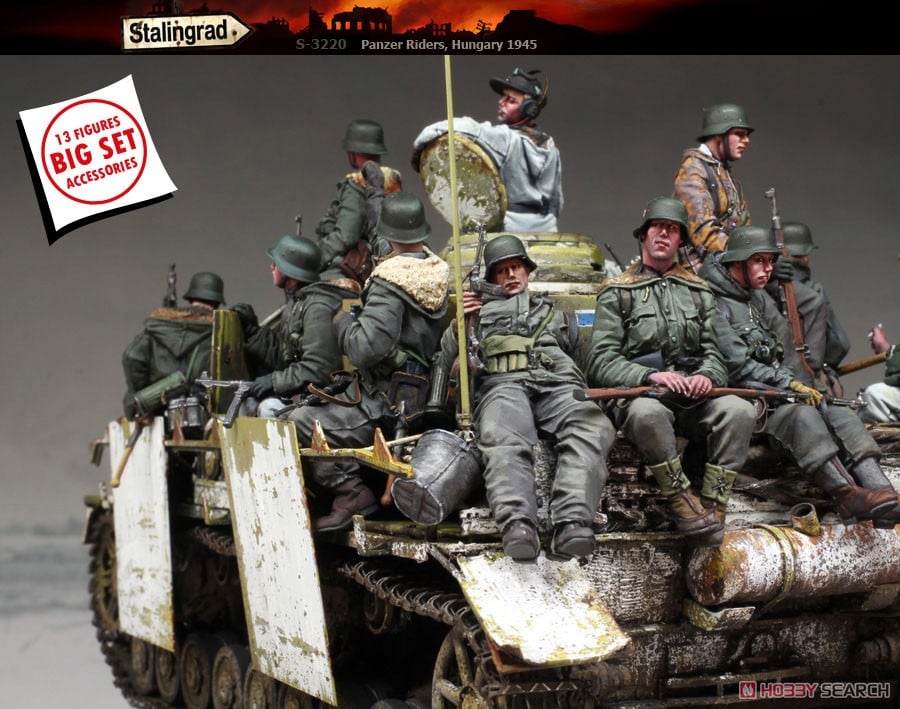 WWII ドイツ パンツァーライダーズ ハンガリー1945 独戦車兵と車上擲弾
