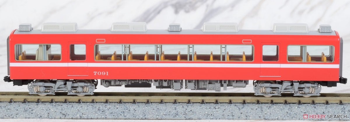名鉄 7000系 パノラマカー (第47編成) 白帯車 セット (4両セット