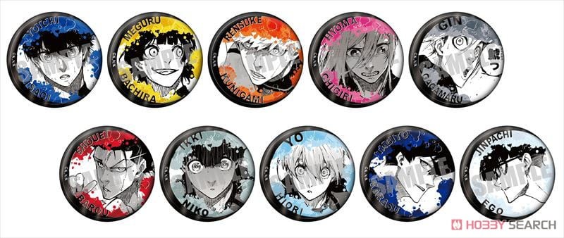 ブルーロック トレーディングジュエリー缶バッジ Aver. (10個セット