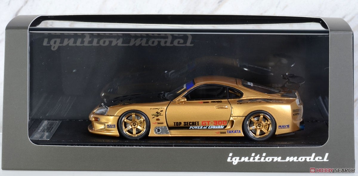TOP SECRET GT300 Supra (JZA80) Gold (ミニカー) - ホビーサーチ ミニカー