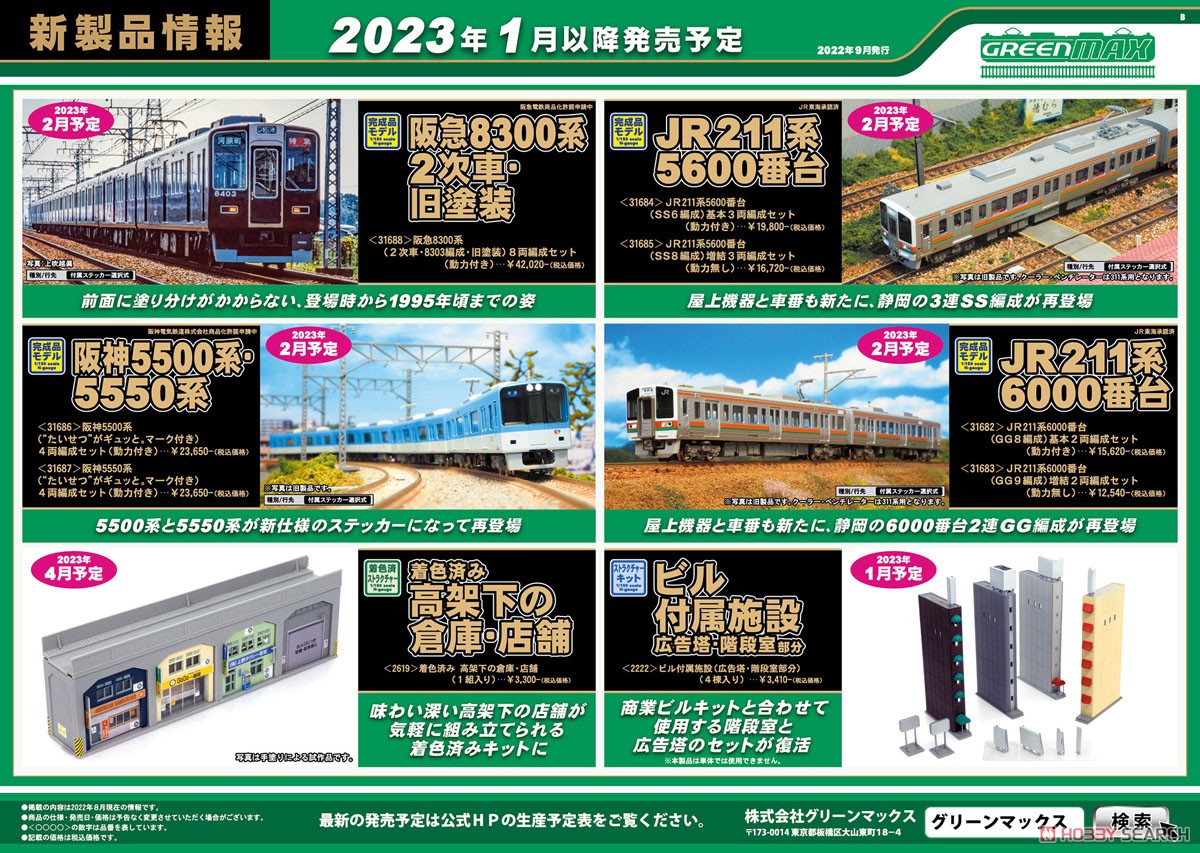阪急 8300系 (2次車・8303編成・旧塗装) 8両編成セット (動力付き) (8