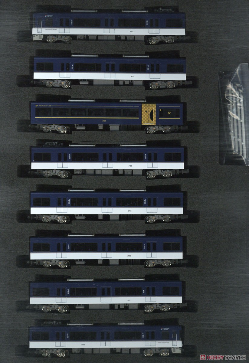京阪 3000系 (快速特急洛楽・プレミアムカー) 8両編成セット (動力付き