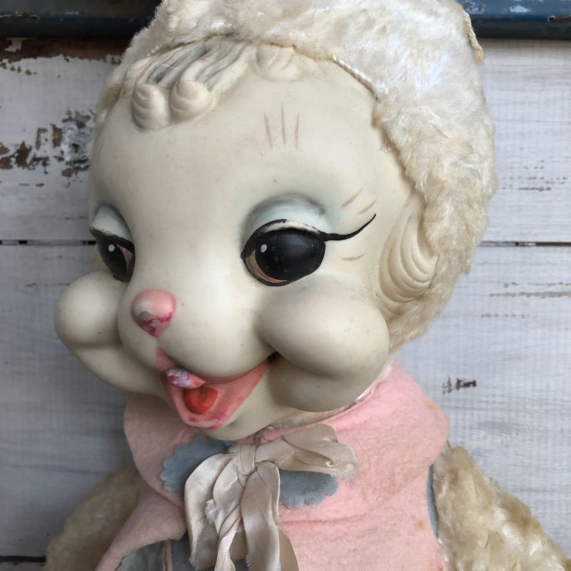Vintage Rushton Rubber Face Doll Bunny (S797) - 2000toys Antique Mall