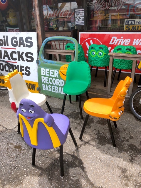 Vintage Mcdonald's Playland Chair Hamburger & Cheeseburger (S200