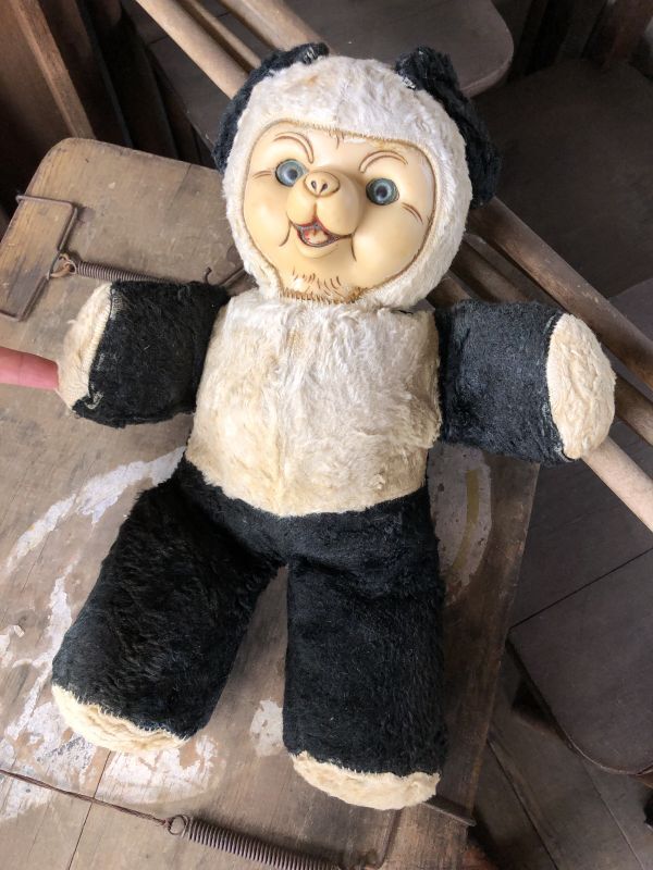 Vintage Rubber Face Doll Panda Bear 25cm (B581） - 2000toys