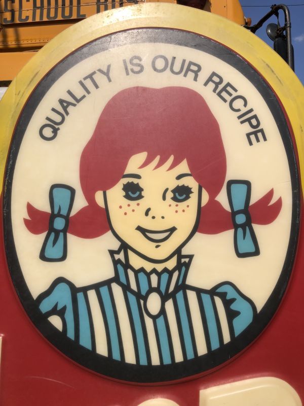 店舗引き取り限定】 大型195cm Vintage Advertising Wendy's Old