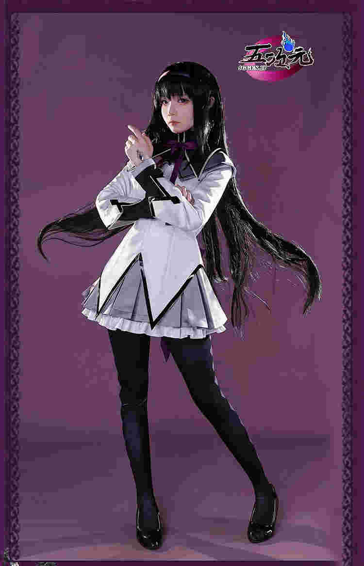 三分妄想 魔法少女まどか☆マギカ コスプレ 暁美 ほむら ウィッグ