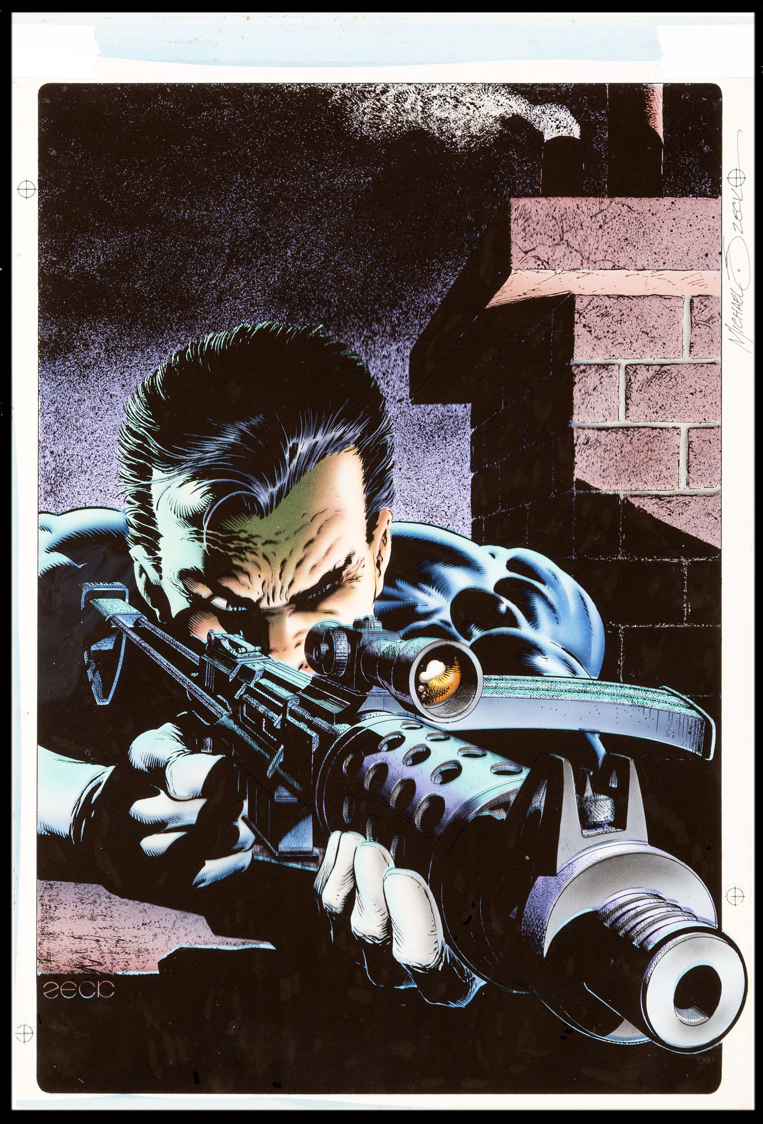 ComicConnect - PUNISHER PORTFOLIO ONE PAINTING (1990) Art