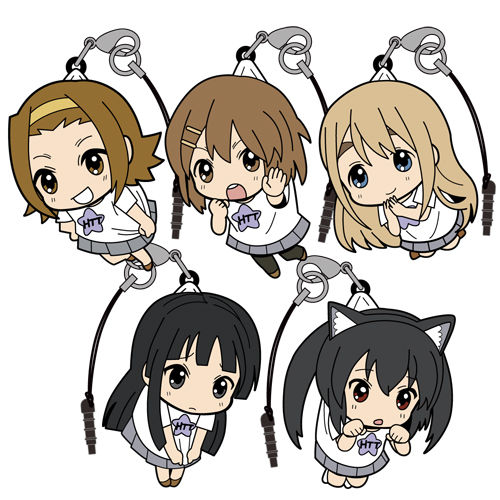☆アニまるっ！限定☆「けいおん！」つままれストラップセット アニ