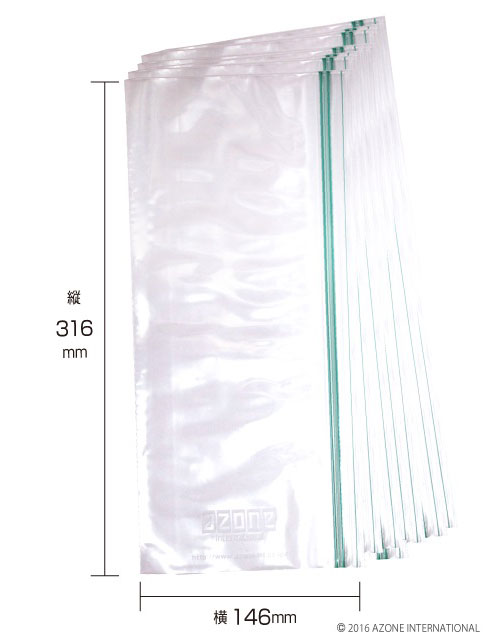 AMP128-BAG【1/6サイズドール用】ドール収納専用ポリバッグ（クリア