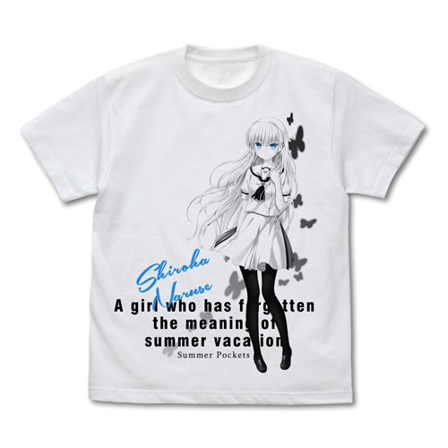 鳴瀬 しろは Tシャツ [Summer Pockets] | 公式キャラクターグッズ販売