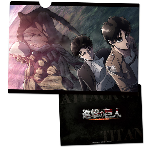 進撃の巨人 クリアファイルK[エレン＆リヴァイ＆鎧の巨人＆獣の巨人