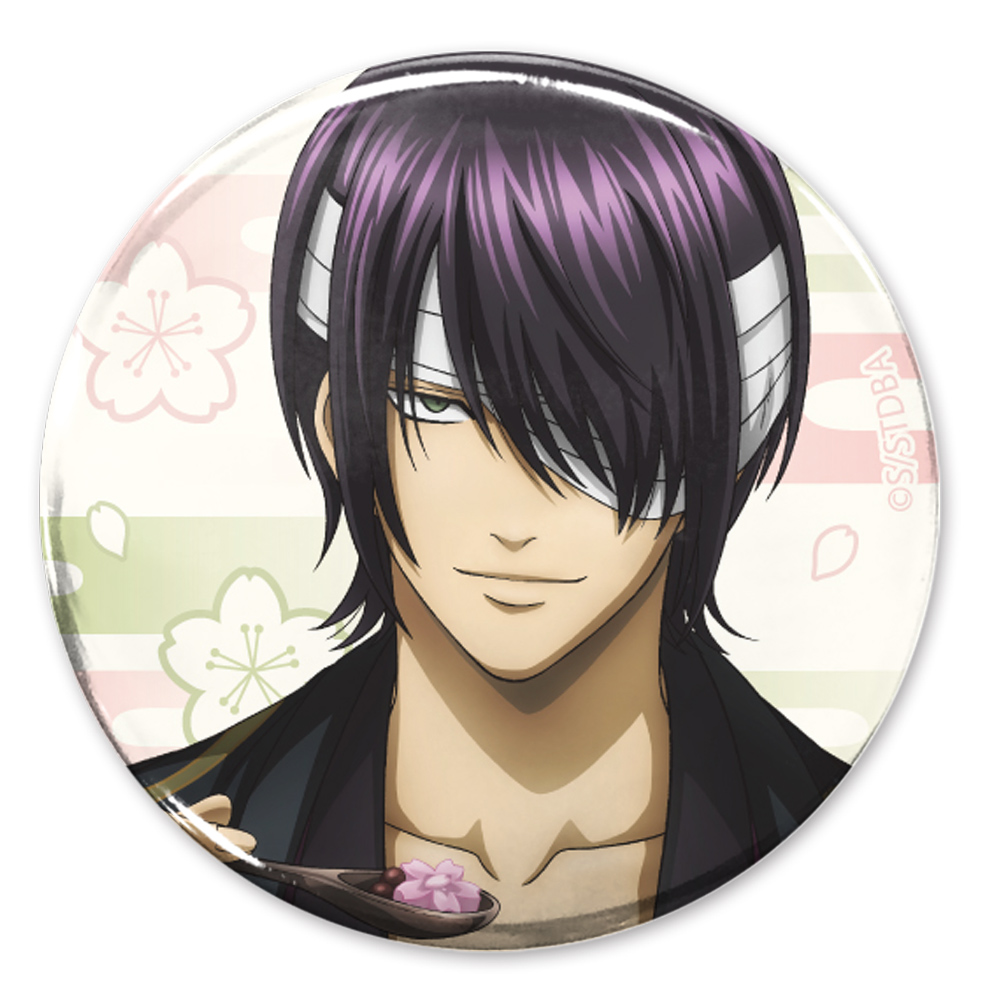 高杉晋助 65mm缶バッジ 桜あんみつVer. [銀魂] | キャラクター公式