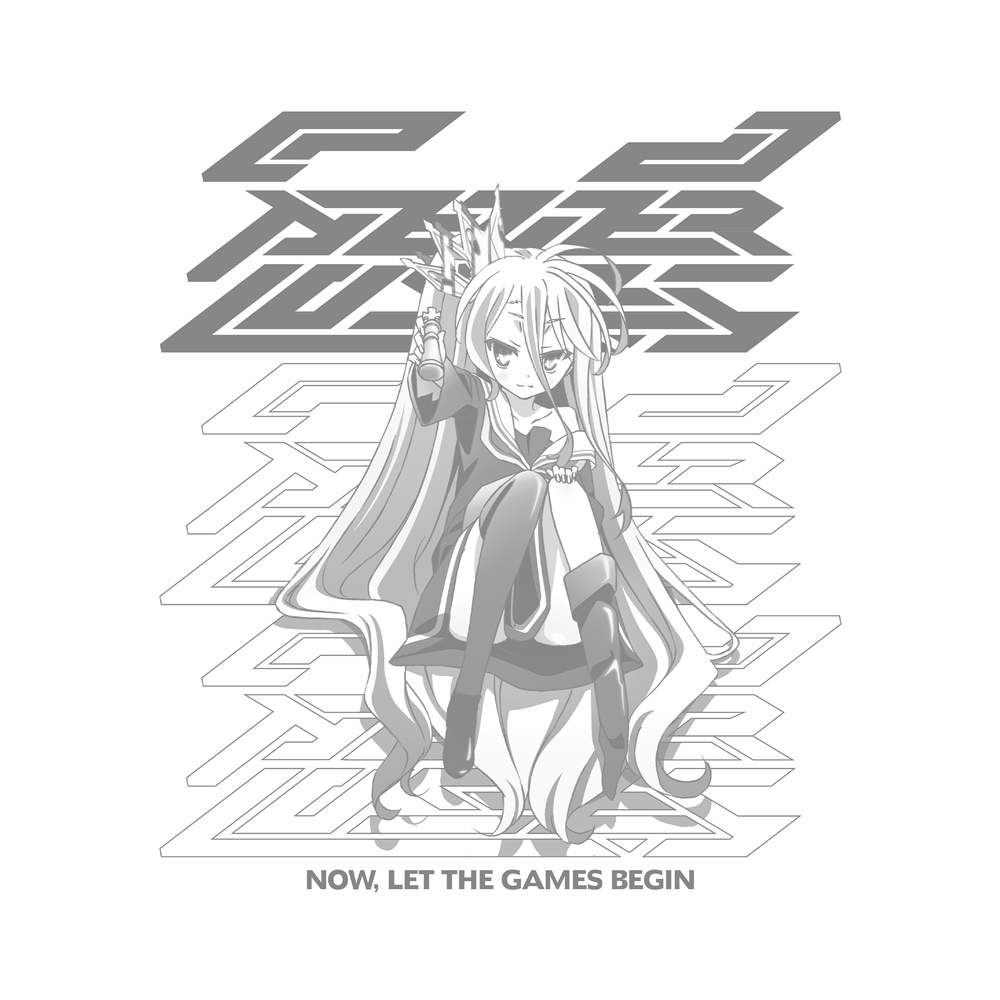 白」Tシャツ 『 』の片割れVer. [ノーゲーム・ノーライフ] | 公式